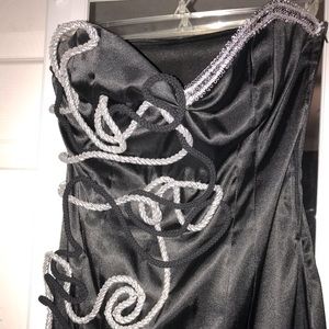 Custom made black prom dress